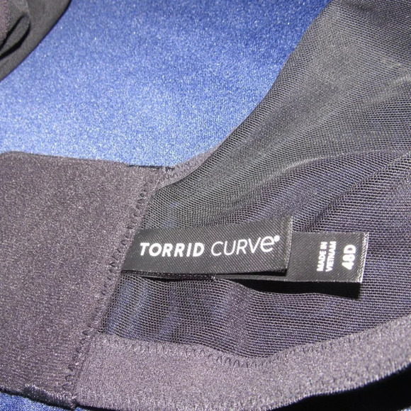 NWT TORRID Wire Free Lightly Lined Animal Lace 360 Back Smoothing Black Bra 48D - Picture 5 of 5